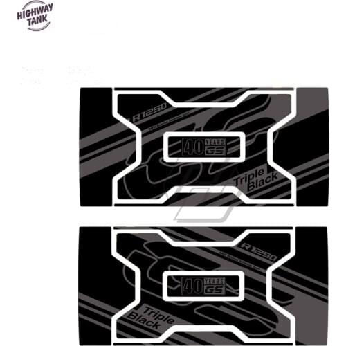 Motorcycle Graphic Sticker Case for BMW Vario Case 2004-2012 40 Year GS R1250GS Triple Black Decals
