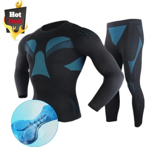 MTB Cycling Jersey Set Men Women Ski Thermal Underwear Sport Riding Compression Base Layer Suit Fitness Skinsuit Bike Clothing