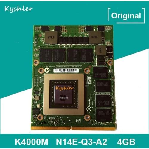 Quadro K4000M K4000 GDDR5 4GB Video Graphics Card N14E-Q3-A2 For Dell M6600 M6700 M6800 HP 8740W 8760W 8770W Laptop Fully Tested