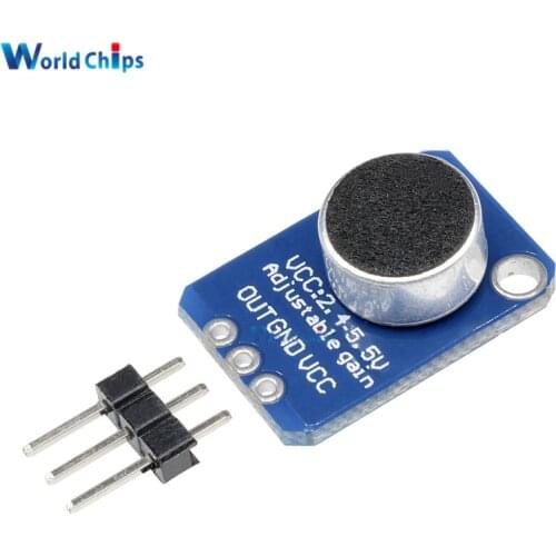 MAX4466 Adjustable Gain Breakout Board Electret Microphone Amplifier PCB Board Module For Arduino MAX4466 Diy Kit Electronic