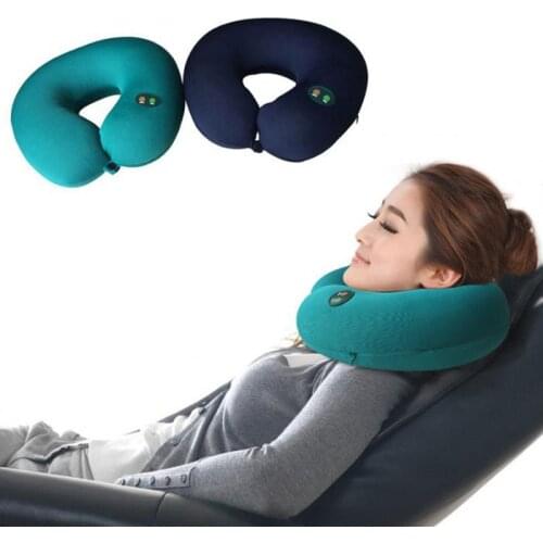 New Neck Massager U Shape Pillow Electric Travel Nap Memory Pillow Massager Relax Smart Chip 6 Mode Hot Selling