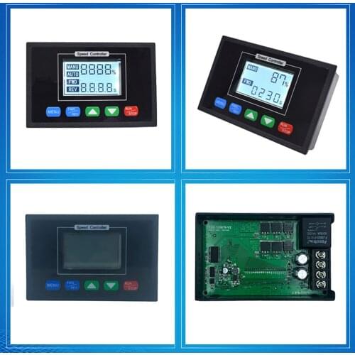 Fully automatic DC motor speed controller timing forward and reverse manual automatic dual mode tachometer 12V24V36