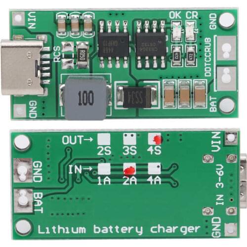 DDTCCRUB DDTCCRUB 4S-2A Step Up Boost Li-ion Battery Charger Module Battery Charging Board High Quality