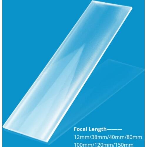 Rectangular Linear Fresnel Lens Strip Light Spot LED Condenser Linear Fresnel Lens