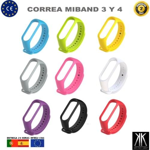 Strap smart bracelet woman male Mi band 3 and 4 Smartband silicone sports breathable watch replacement Fitness Running