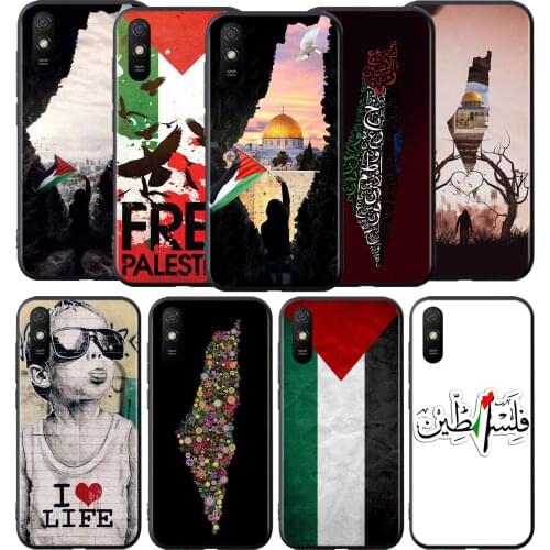 Palestine Map Arabic Silicone Cover For Xiaomi Redmi 9 9T 9C 8 7 6 Pro 9AT 9A 8A 7A 6A S2 5 5A 4X Plus Phone Case