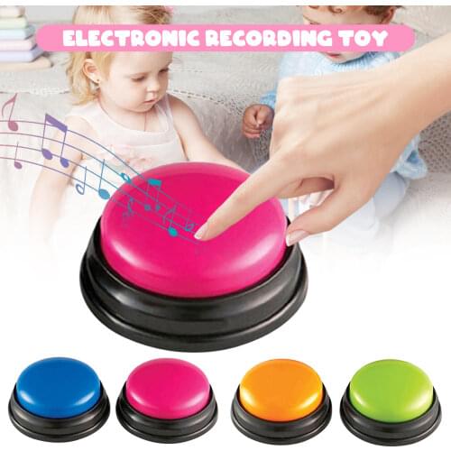 Recordable speech button Voice Recorder with LED learning resources Answer Buzzer Voice Recorder