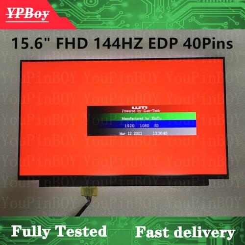 15.6" Laptop LCD LED IPS LP156WFG-SPK1 144Hz 72% NTSC Colors Matte Matrix FHD 1920*1080 eDP 40 pins LP156WFG (SP)(K1)