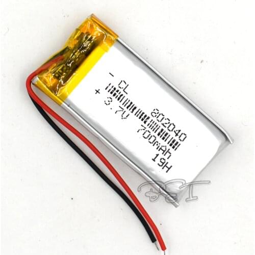 10Pcs 3.7V Polymer Lithium Battery 802040 Rechargeable Li-ion Cell 700mAh For MP5 Navigator GPS MP3 MP4 Ebook Speaker Camera