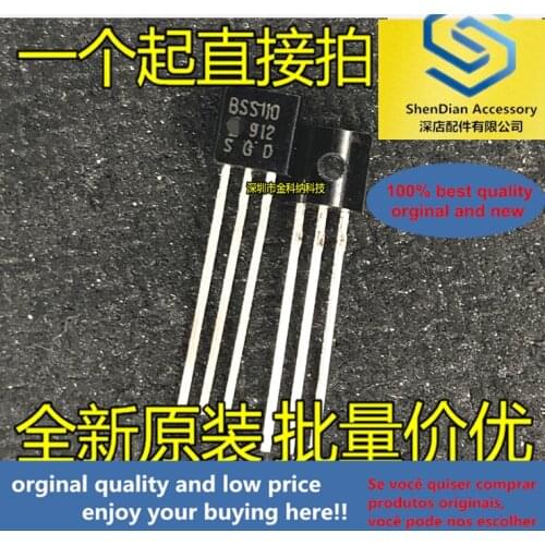 10pcs only orginal new BSS110 SS110 TO-92 field effect tube straight plug transistor