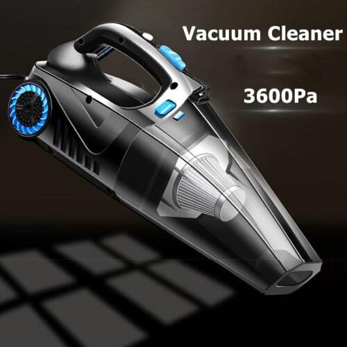 4 in 1 Portable Car Handheld Vacuum Cleaner Electric Air Pump Tire Inflator LED Light 12V 120W Vacuum Cleaner For Home Auto Car