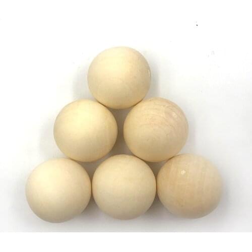 5-100pcsNatural Wooden Beads Wood Round Balls Spheres For Jewelry Making Diy Child Teething Eco-Friendly Wood Crafts Accessories