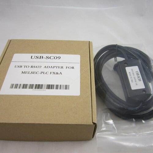 USB-SC09 USBSC09 USB/RS422 interface adapter for PLC FX&A Series Programming Cable 2.5M USB/SC09 USB SC09