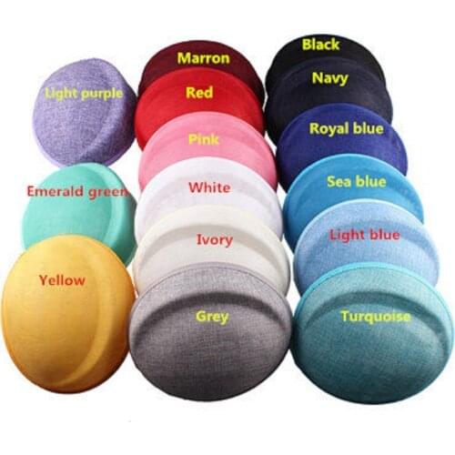 16*19 CM Imitation Sinamay Fascinators Base DIY Hair Accessories Cocktail Headwear Bridal Millinery Gril Wedding Hat Headpieces