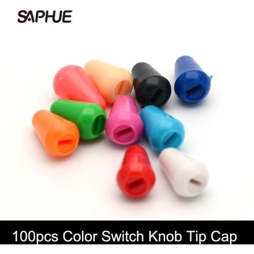 100pcs Muilty Color 3way 5way Plastic Guitar Toggle Switch Tip Hats for Electric Guitar