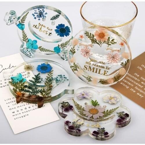 Tray Molds DIY Resin Coaster Molds Silicone Resin Tray Molds Epoxy Resin Casting Molds for DIY Casting Home Decoration Drop Ship