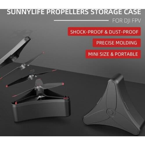 3-Blade Propeller Protective Box Storage Container, Accommodate 4 Pieces Blades Case Holder for FPV Drone 85DD