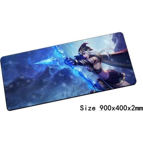 Ashe mouse pad 900x400x2mm pad mouse lol notbook computer mousepad Frost Archer gaming padmouse gamer keyboard mouse mats