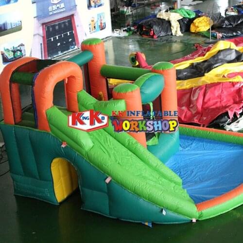 Small water park Inflatable sliding pool combination