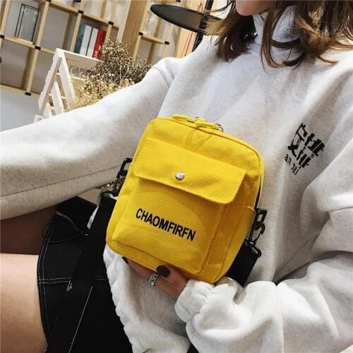 2021 NEW BAG Women Bag Shoulder Chest Bag Printed Cute Wallet Multifunction Mobile Phone Canvas Small Coin Purse Crossbag