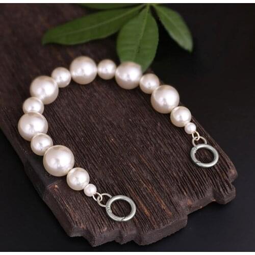 NEW Pearl Chain Beading Strap ornaments Clothing decoration For Bags Female Handbags purse handles DIY Chain Bag Accessories