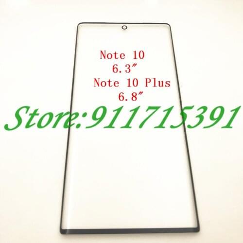 10Pcs/Lot Front glass touch screen For Samsung Galaxy Note 8 Note 9 Note 10 Note 10 Plus Touch Screen Top Lens LCD Outer Panel