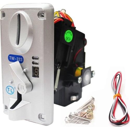 Advanced LCD Display Coin Selector TW-333 Anti Finishing Coin Acceptor for Vending Machines Arcade MAME Game coin system