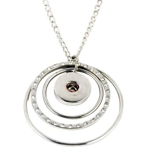 SN18-55 metal Pendant & necklaces charm chain fit chain necklace 18mm ginger snaps buttons charm