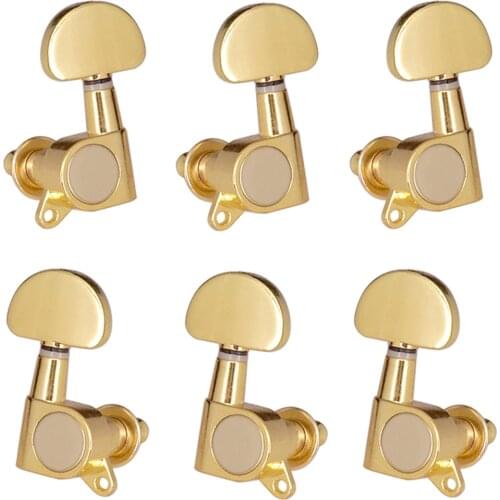 Guitar Sealed Tuning Pegs Semicircle Machine Head Tuners Replacement Guitar Spare Kits Guitar DIY Accessory