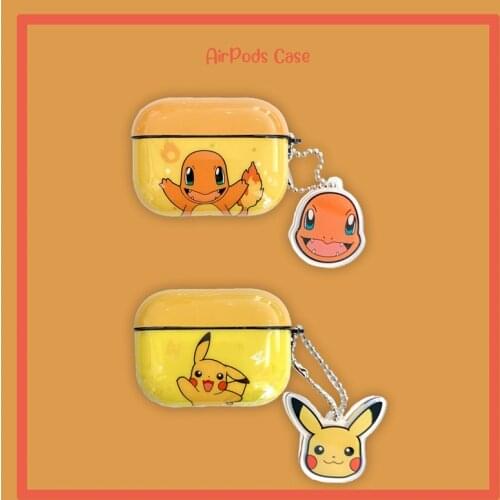 Pokemon Pikachu Airpods Protective Shell for AirPods 1/2 Pro 3 Generation Wireless Bluetooth Headset Protective Soft Cover Shell