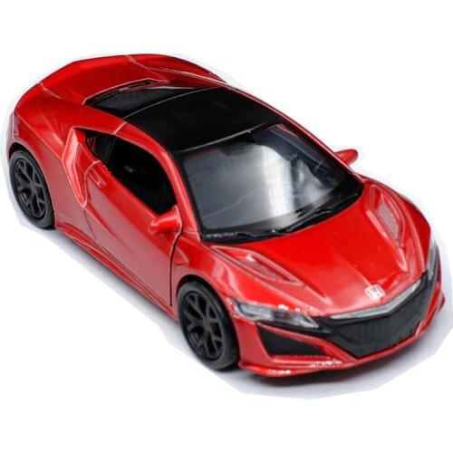 1:36 Scale WELLY Diecast Alloy Metal Luxury SUV Car Model For Honda Acura NSX Collection Class Model Pull Back Toys Car