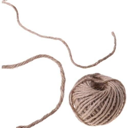 20M Sisal Rope 4mm Diameter Toy Scratch Board Rope Climbing Frame Tree Rope B0KB