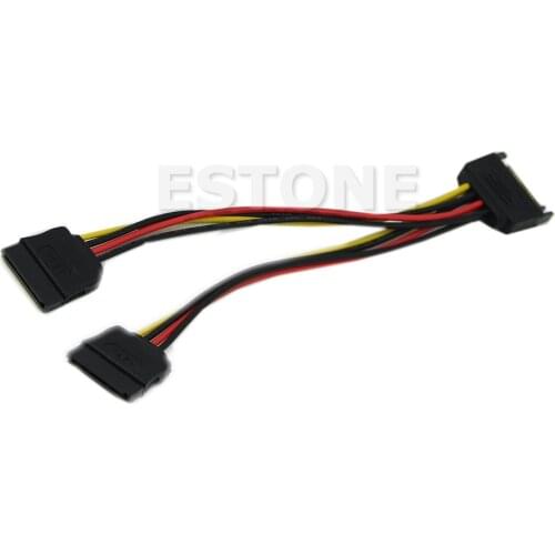 20cm SATA Power T/Y Splitter Extension Cable Adapter 01