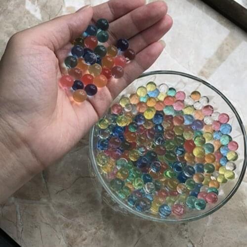 2000pcs 9-11MM Crystal Bullets Colored Soft Crystal Water Paintball Gun Bullet Grow Water Beads Grow Balls Water Gun Toys