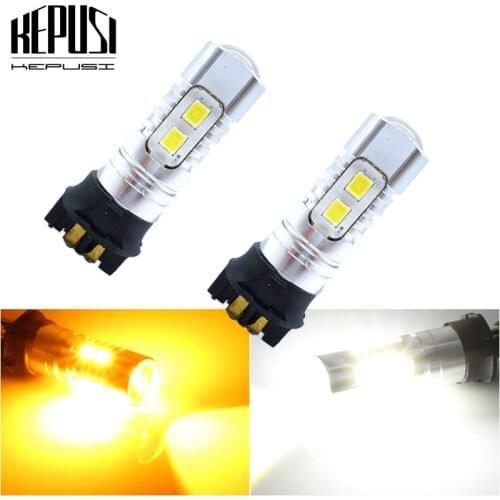 2x Canbus PW24W PWY24W LED DRL Turn signal light For Audi A3 A4 A5 Q3 BMW 3 Series F30 F31 F34 Ford Fusion VW Golf 12V 24V