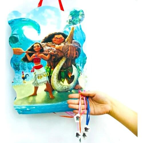 40*30cm moana kids birthday party supplies paper pinata disposable cartoon theme baby shower moana party decoration favor set