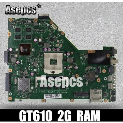 Asepcs X55VD Laptop motherboard For Asus X55VD X55V X55 Test original motherboard REV2.1/REV2.2 GT610M 2GB RAM