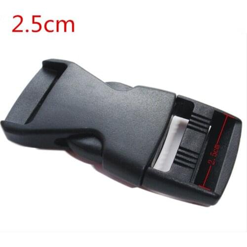 Free shipping 20pcs 25mm Plastic Buckles for ParaCord Bracelet webbing accessories for bags