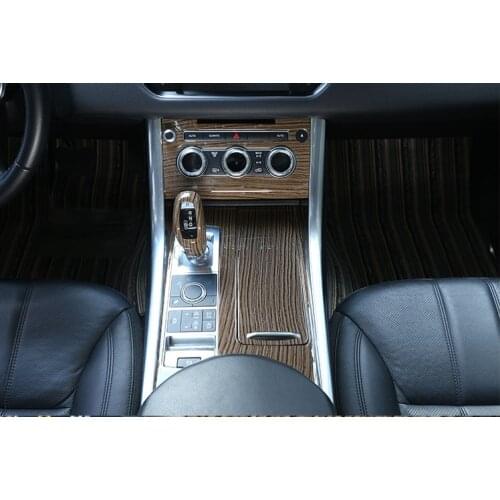 Sands Wood Grain For Land Rover Range Rover Sport 2014-2017 ABS Plastic Center Console Gear Shift Panel Cover Trim Parts