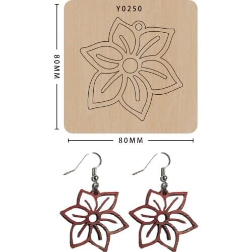 Wooden Cutting Dies Earring Diy Craft Scrapbook Making Decor Supplies Dies Template Suitable For Common Die-Cutting Machines