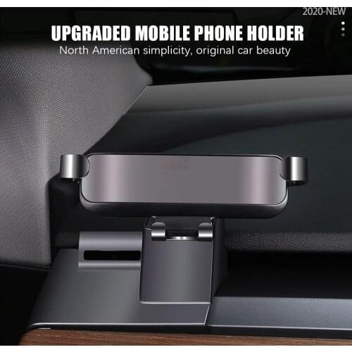 PACEWALKER For Tesla Model 3 Phone Holder Car Mount Gravity Mobile Holder With Most Smart Phones