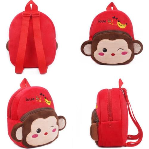 Toddler Kids Children Boys Girl Cartoon Plush Backpack Schoolbag Shoulder Bag Rucksack Mini