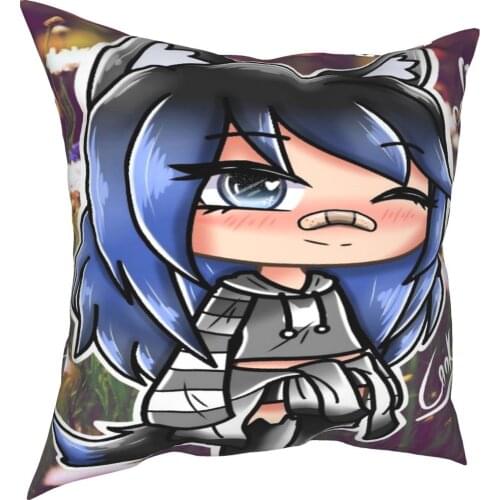 Gacha Life Aquaprint Decorative Pillow Cases Pillow Case Satin 60X60Cm Kinder Passport Cover Anime Pillow Cover Pillowcase