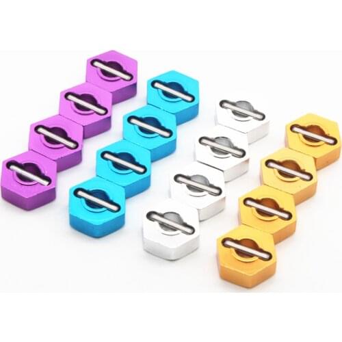 HSP 102042 122042 Aluminum Alloy Metal Wheel Hex Nut 12MM Drive Hubs 02100 1/10 Upgrade Parts For 94122 94123 94111 94108 94177