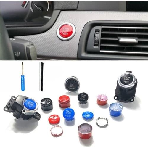 Car Engine Start Button Stop Button Cover for BMW F30 F10 F34 F15 F25 F48 X1 X5 E60 E70 E71 E90 E92 E93 Car Styling Accessories