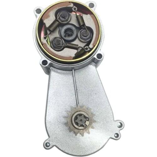 14T Gearbox Drum Bell Housing with Aluminum Slotted Clutch 47cc 49cc Mini Pocket Modification Parts for Quad Dirt Bike