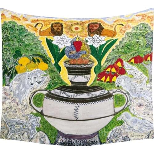 A Colorful Tapestry Of Jamaicas Art Afro Features A Unique Design For The Home