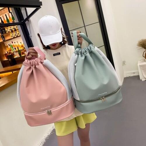 Bag Summer Waterproof Gym Bag Sports Bag Travel Drawstring Bag Outdoor Bag Backpack for Training Swimming Fitness Bags Softback