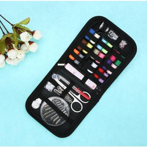 70PCS/Set Multifunction Sewing Box Sewing Thread Stitches Needles Tools Kit Cloth Buttons Craft Scissor Travel Sewing Kit