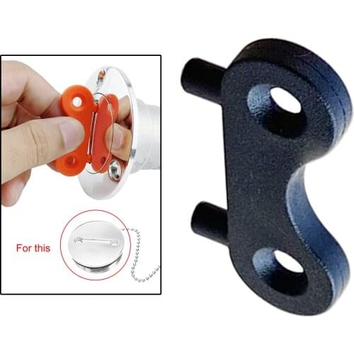 Deck Fill Plate Key Deck Fill Filler Spare Key Plate Tool for Most Boat Ship